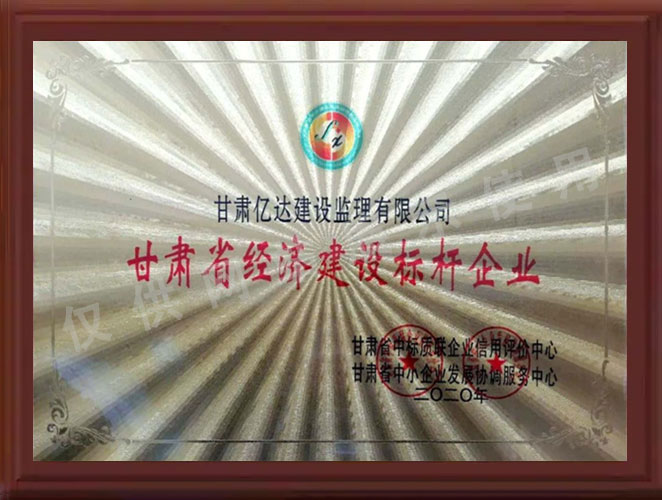 甘肃省经济建设标杆企业